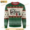 Believe Magic Christmas Tree Funny Ugly Sweater