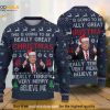 Believe Me Donal Trump Merry Christmas Funny Ugly Sweater