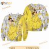 Belle Princess Yellow Comic Book Disney 3D Funny Ugly Sweater