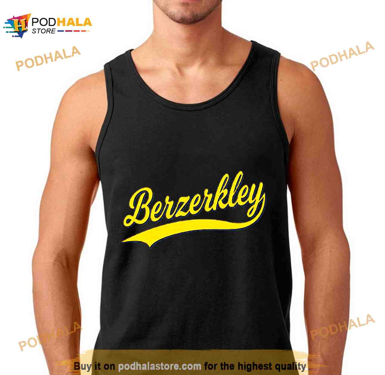 Berkeley California Yellow Logo Shirt Berkeley California Yellow Logo Shirt