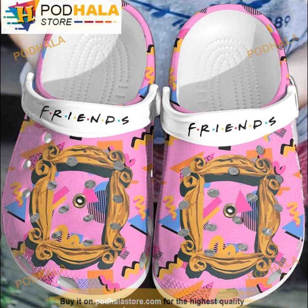 Best Friends Gifts Pink 3D Crocs Clog Shoes, Funny Crocs