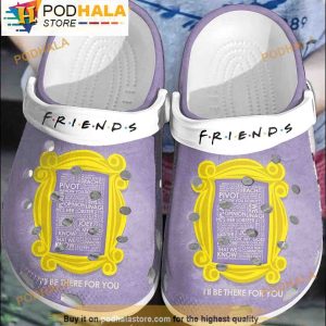 Best Friends Purple 3D Crocs, Funny Crocs