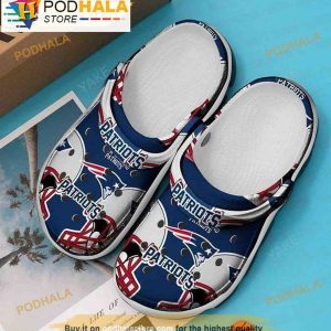 Best New England Patriots 3D Crocs, Funny Crocs