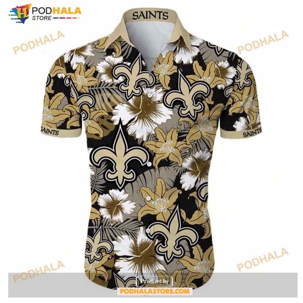 Best New Orleans Saints Hawaiian Shirt For Sale, Tropical Shirt
