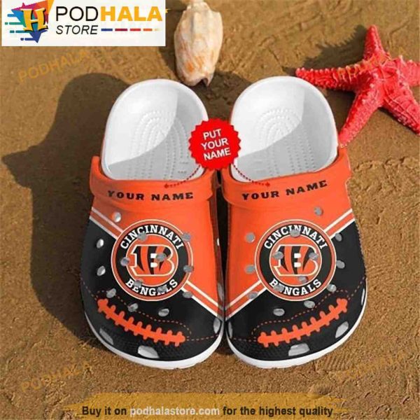 Best Personalized Cincinnati Bengals 3D Crocs, Funny Crocs
