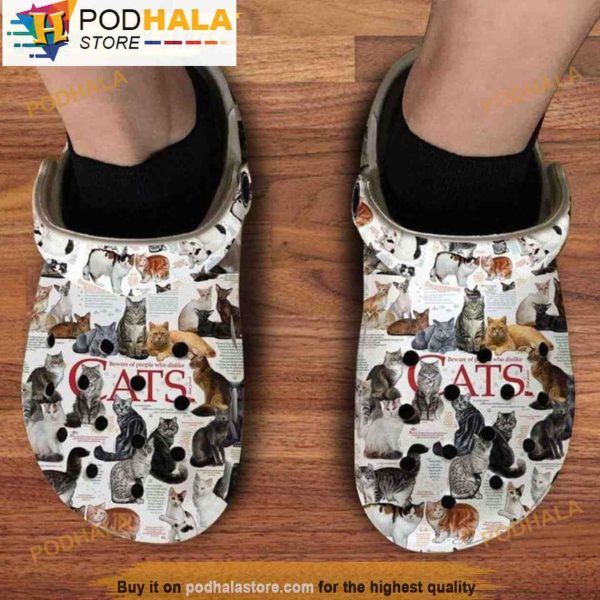 Beware Of People Who Dislike Cat 3D Crocs, Funny Crocs