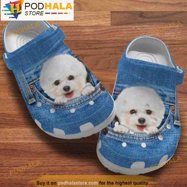 Bichon Frise Dog 3D Crocs, Funny Crocs