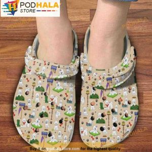 Bichon Frise Dogs Pattern 3D Crocs, Funny Crocs