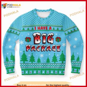 Big Package Christmas 3D Funny Ugly Sweater