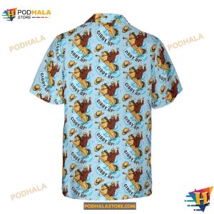 Bigfoot Hawaiian Shirt Bigfoot Cowboy Giddy Up Hawaiian Shirt 2