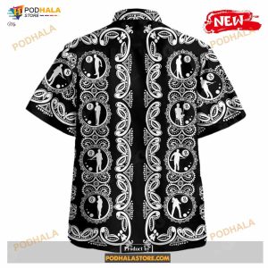 Billiards Silhouette Luxury Design Button Funny Hawaiian Shirt 3