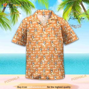 Bingo Blueydad Family Birthday Gift Hawaiian Shirt, Kids Hawaiian Shirt