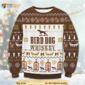 Bird Dog Whiskey Christmas Funny Ugly Sweater