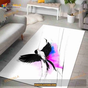 Bird Fly Away Area Rug Christmas Gift Floor Decor Home Decor
