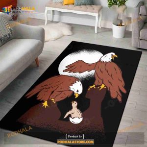 Birds With Baby Carpet Living Room Christmas Gift Floor Decor Home Decor