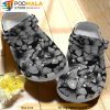 Black And White Butterfly 3D Crocs, Funny Crocs