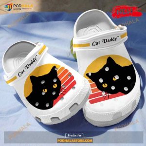 Black Cat Daddy Birthday Holiday Gifts Crocs Clogs Shoes
