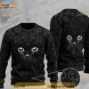Black Cat Full Printing Ugly Sweater