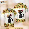 Black Cat Hawaiian Shirt, Cat Lovers 3D Hawaii Shirt,