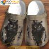 Black Cat Kitten Cat 3D Crocs, Funny Crocs