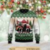 Black Cat Let It Snow 3D Ugly Meowy Christmas 3D Ugly Sweater