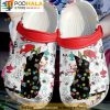 Black Cat Lover Santa Kitty Lights Christmas 3D Crocs, Funny Crocs