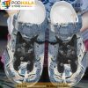 Black Cat Scratch Jean Classic Croc Water Shoes, Funny Crocs