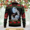 Black Cat Sleigh To Death Star Best 3D Ugly Sweater