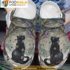 Black Cat Under The Tree Cat 3D Crocs, Funny Crocs