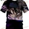 Black Clover Anime Asta Fashion Crewneck 3D Shirt For Men Women Youth