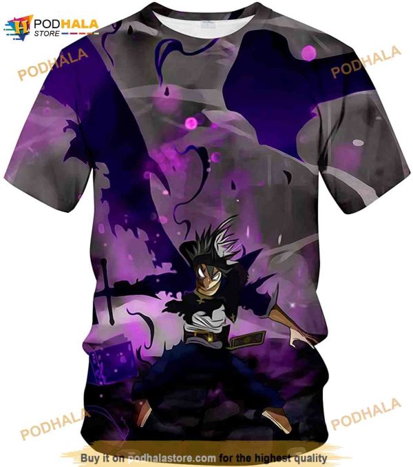 Black Clover Asta Yuno Unisex Graphic Anime 3D Shirt