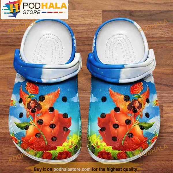 Black History Month Melanin Floral 3D Crocs, Funny Crocs