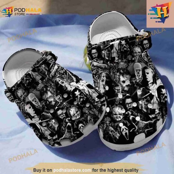 Black Horror Movies Halloween Crocs Clog Shoes