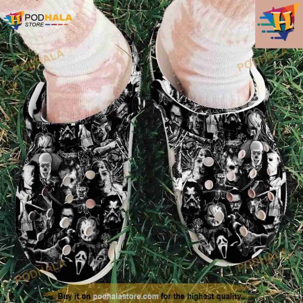 Black Horror Movies Halloween Crocs Clog Shoes