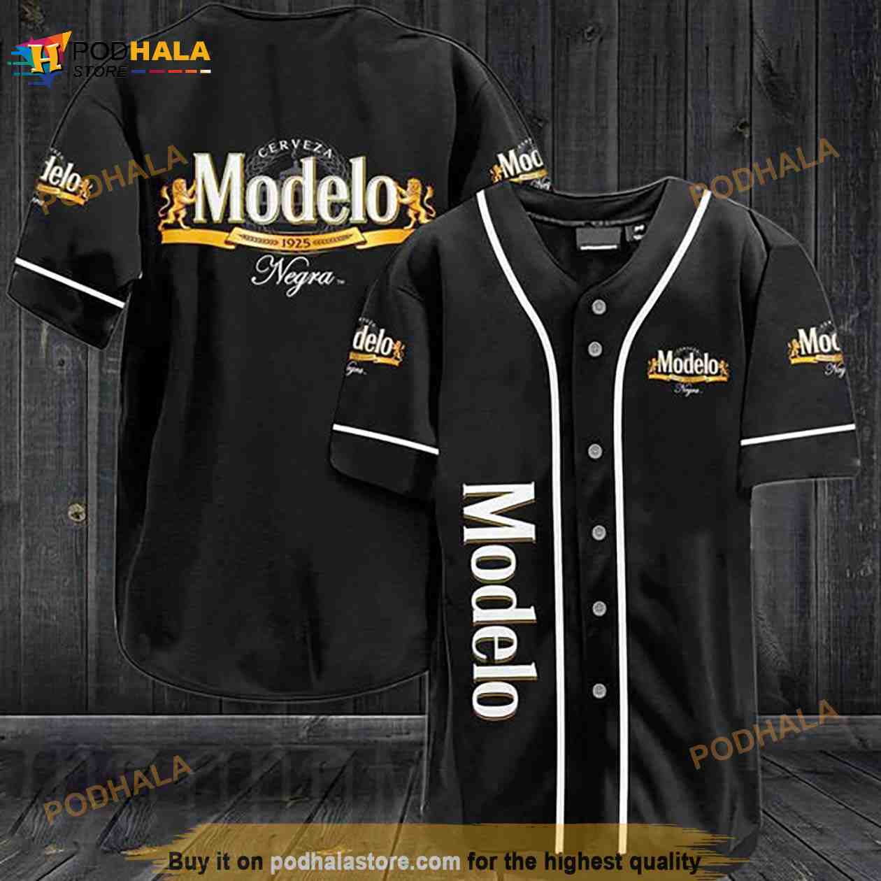 Modelo Baseball Jersey Blue Camo Beer Lovers Gift - Personalized