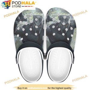 Black Panther 3D Crocs Clog Shoes, Funny Crocs