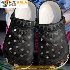 Black Panther 3D Crocs Slippers, Funny Crocs