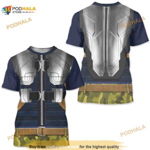 Black Panther Costume, Erik Killmonger Vest And Armor 3D Shirt