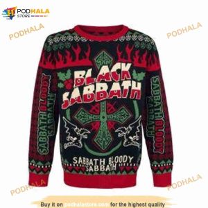 Black Sabbath Band 3D Ugly Sweater