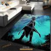Black Swordsman Soul Area Rug Bedroom
