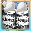 Black White Jeep 3D Crocs, Funny Crocs