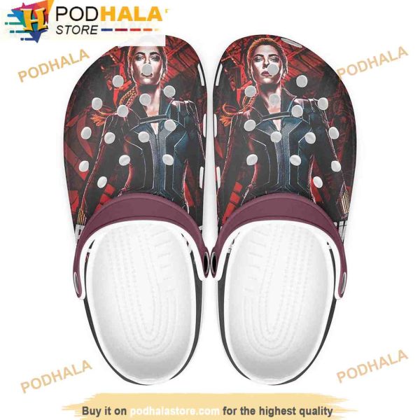 Black Widow Avengers 3D Crocs, Funny Crocs