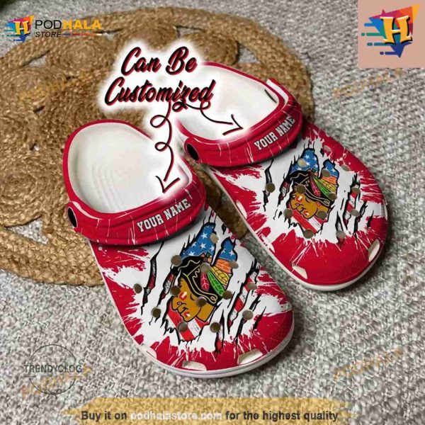 Blackhawks Classic Crocs Clog Shoes