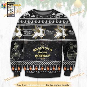 Blantons Bourbon 3D Ugly Christmas Sweater