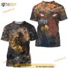 Bleached And Distressed Disturbed Tour Band 3D Shirt