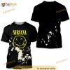 Bleached And Distressed Nirvana Grunge Band 3D Shirt