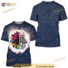 Bleached I Became A CNA Because Your Life Is Worth My Time Sunflower Nurse 3D Shirt