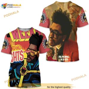 Blingding Lights Weeknd Match 3D Shirt, Hip Hop 90s Vintage Retro Graphic Tee