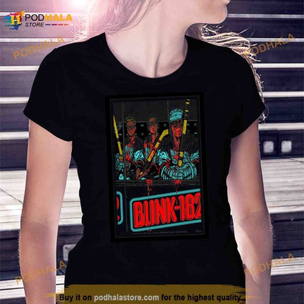 Blink 182 June 25th 2023 Seattle Wash Tour Poster Shirt