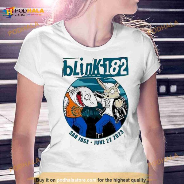 Blink 182 San Jose June 22 2023 Tour T Shirt